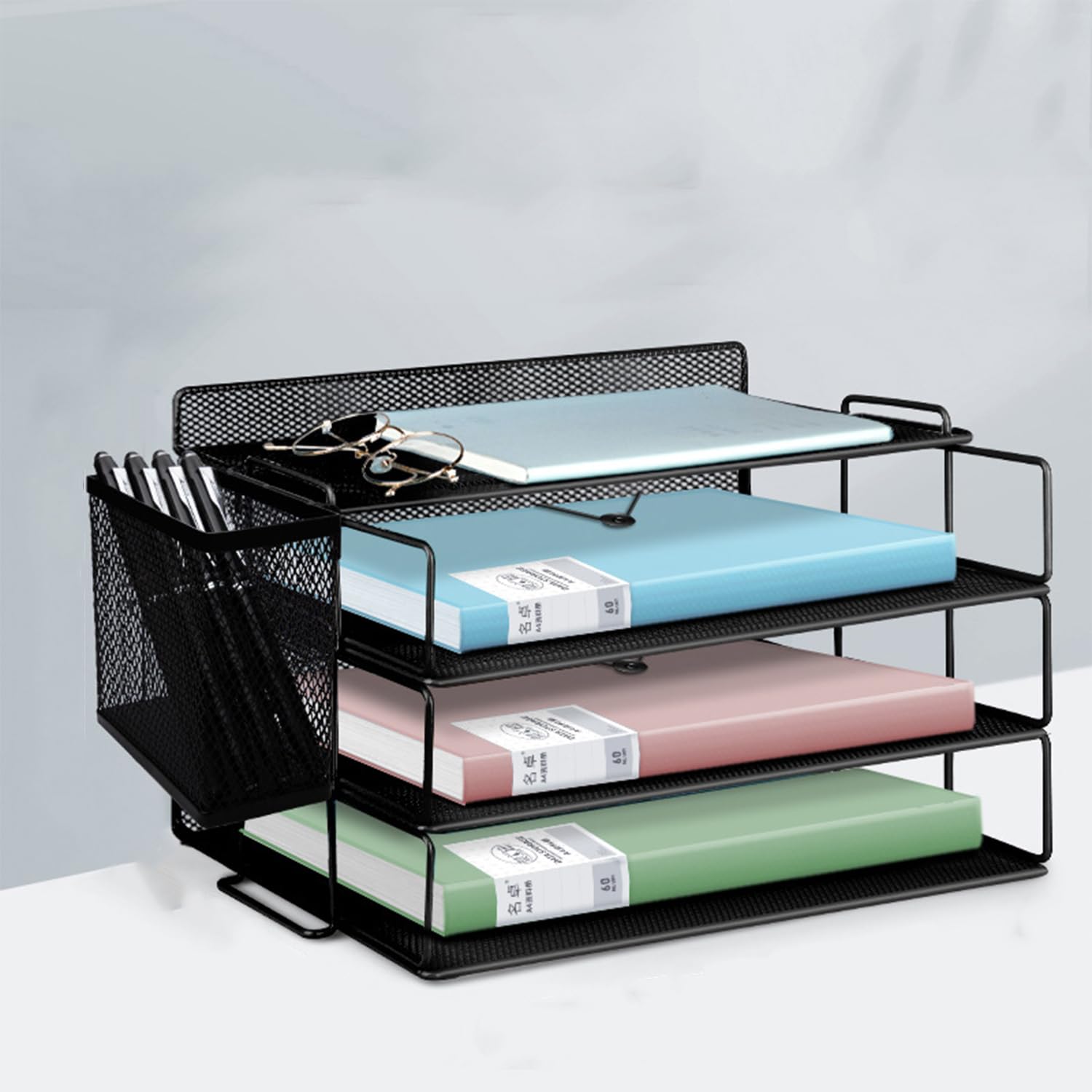 Amazon | レターケース 書類トレー ファイルラック 小物入れ引き出し3